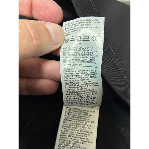 Athleta Peak Hybrid Fleece Tight Women's Medium Black Workout Legging Workout - Picture 9 of 10